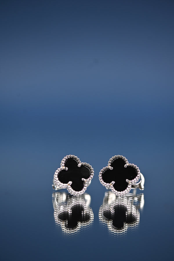 Aretes negros silver new collection