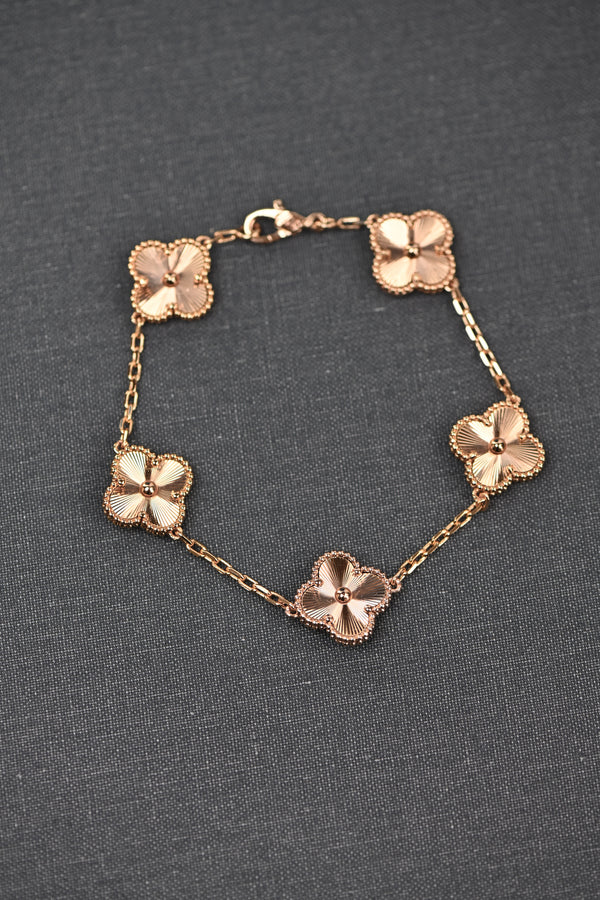 Brazalete flor imperial rose gold new collection