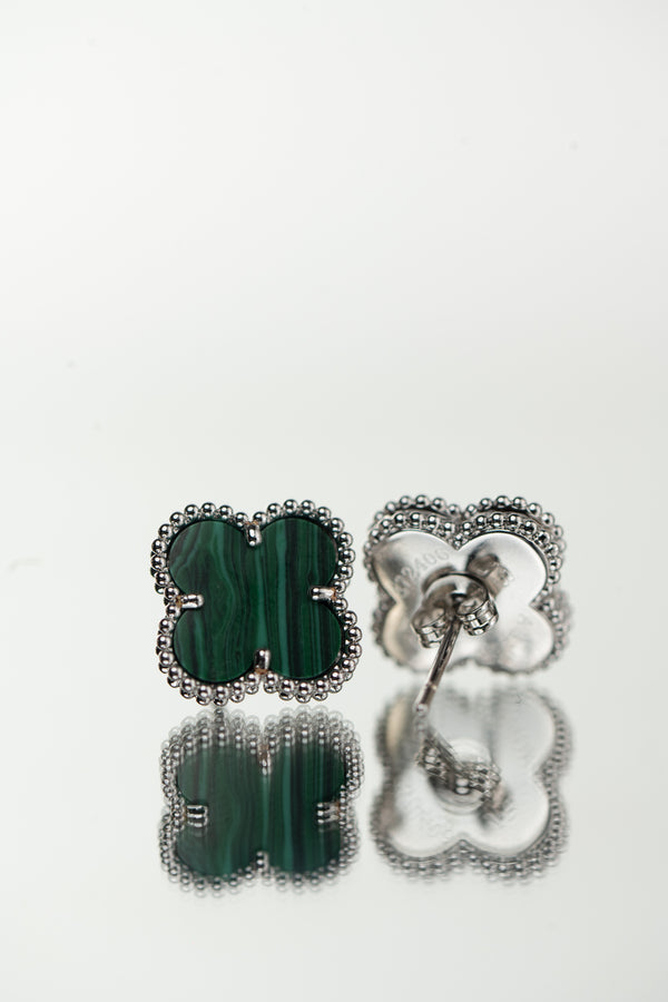 Aretes verdes silver new collection