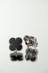 Aretes negros silver new collection