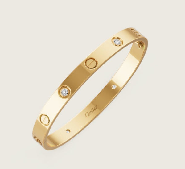 Pulsera cartier semi diamantes