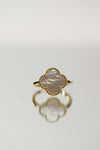 Anillo blanco perlado gold