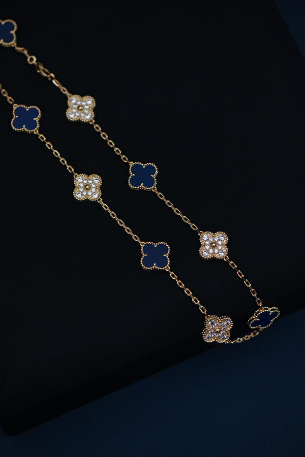 Cadena multiple Navy blue and shine new collection