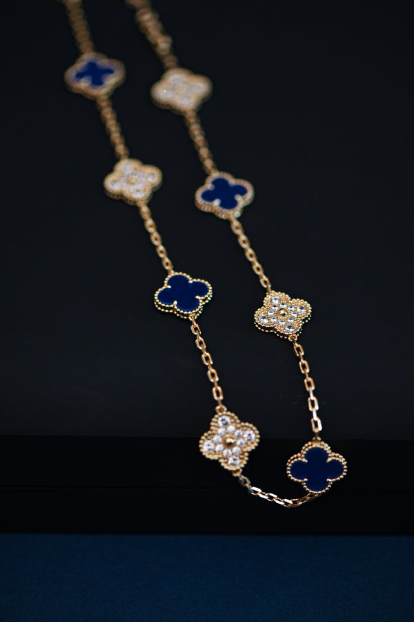 Cadena multiple Navy blue and shine new collection