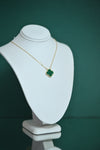 Cadena verde simple new collection