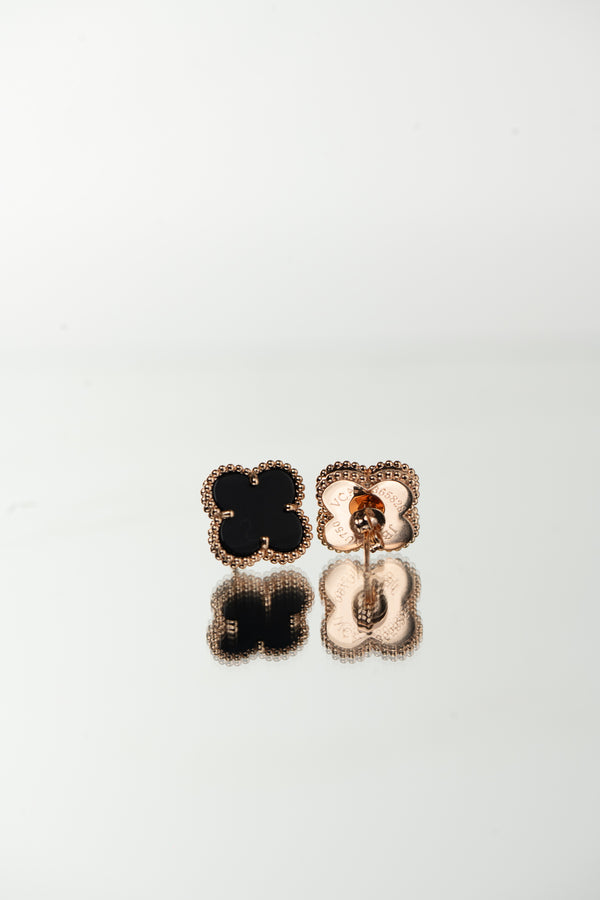 Aretes negro rose gold new collection